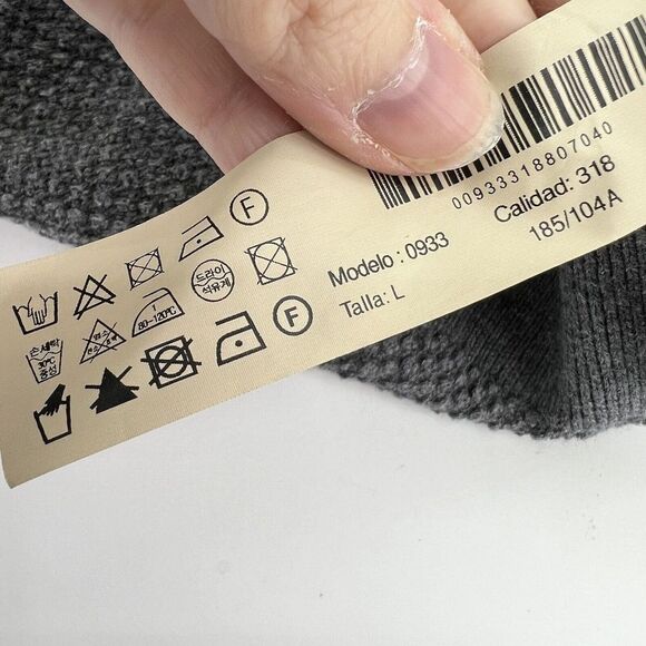 Massimo Dutti Gray Cotton Cashmere Pullover Size Large Women’s - Picture 4 of 5